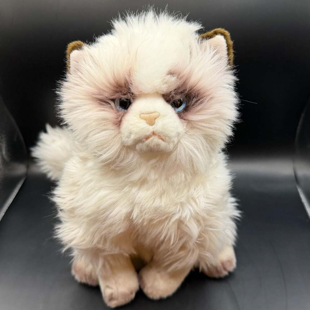 The Bearington Collection Grumpy Cat Plush Stuffed Animal Lifelike Kitty Grumpy